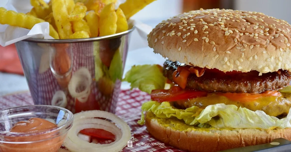 Burger in Air Fryer - Air Fryer 101