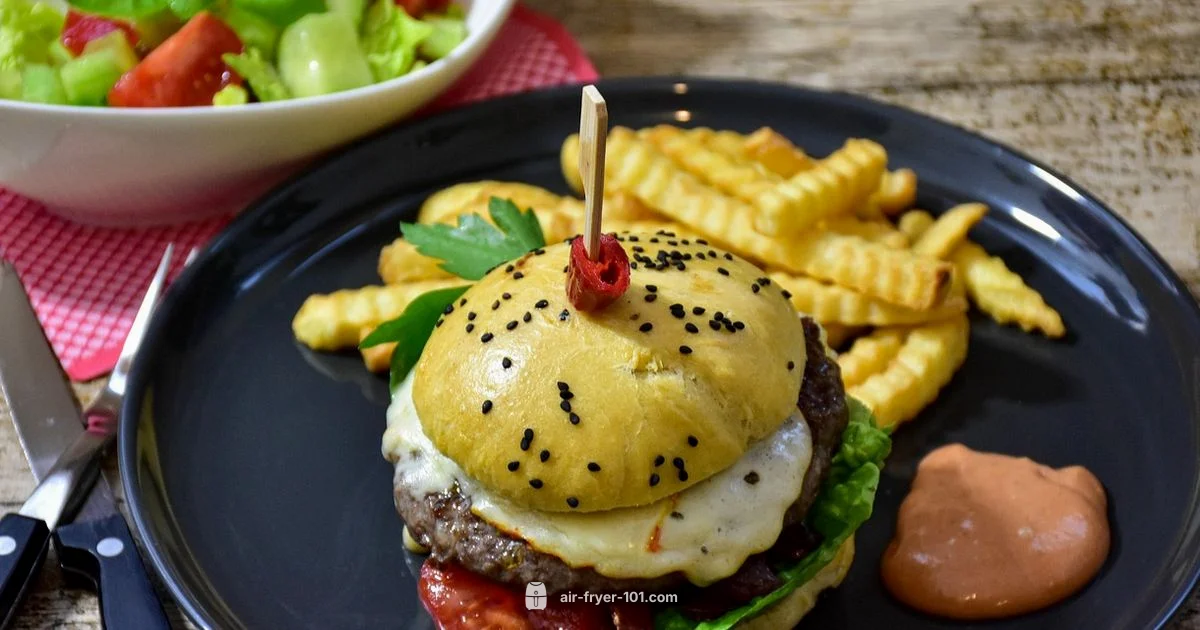 Juicy Air Fryer Burgers - Air Fryer 101